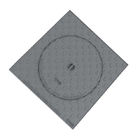 Круглые пешеходы аттестации рамки ИКМК квадрата крышки люка 125КН Б125 металла
